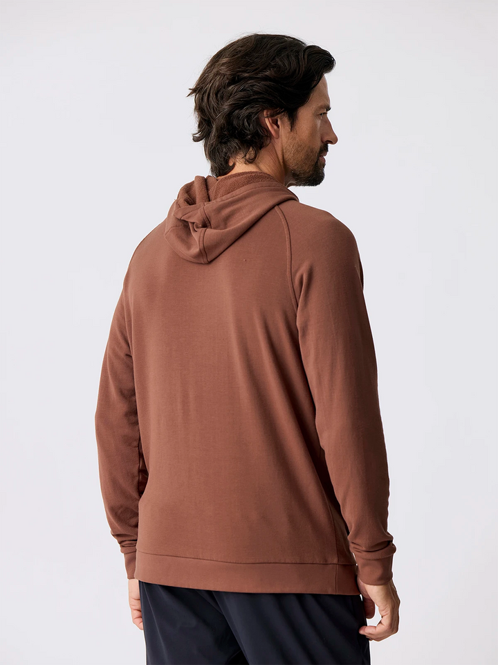 Free Fly Men'S Bamboo Lightweight Fleece Hoodie - Chestnut - Sun Diego Boardshop