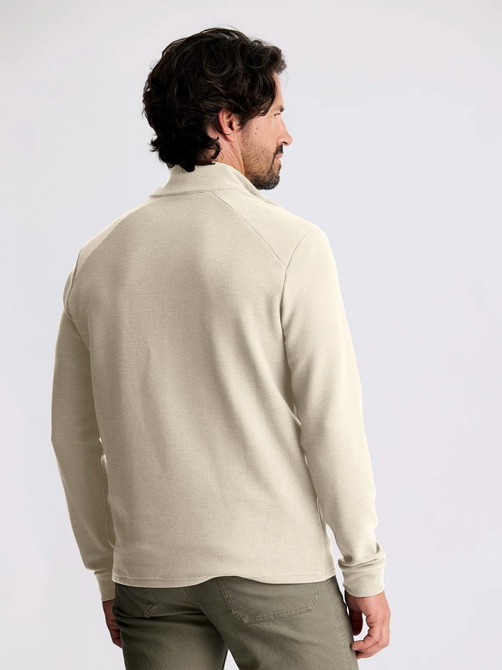 Free Fly Men's Waffle Quarter Zip - SANDSTONE - Sun Diego Boardshop