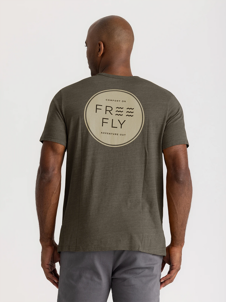 Free Fly Comfort On Pocket Tee - HEATHER FATIGUE - Sun Diego Boardshop