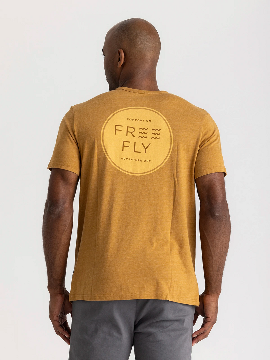 Free Fly Comfort On Pocket Tee - HEATHER OCHRE - Sun Diego Boardshop