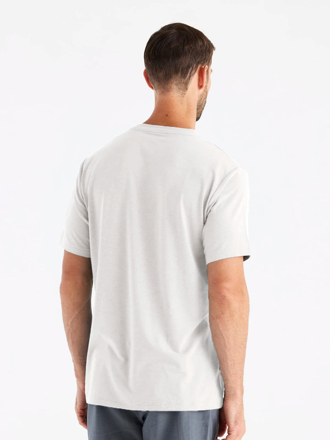 Free Fly Men's Bamboo Flex Pocket Tee - BRIGHT WHITE - Sun Diego Boardshop