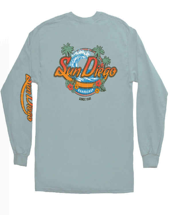SunDiego Island Style Long Sleeve - Agave - Sun Diego Boardshop