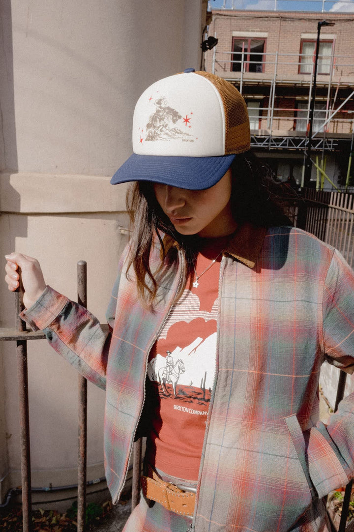 Brixton Women's Great Springs Slim Crew T-Shirt - Dark Brick - Sun Diego Boardshop