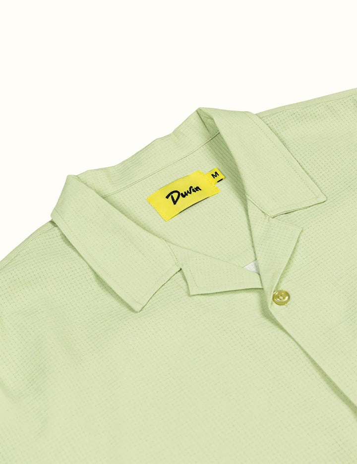 Duvin Design Company BASICS LEISURE STRETCH BUTTONUP - LIME - Sun Diego Boardshop