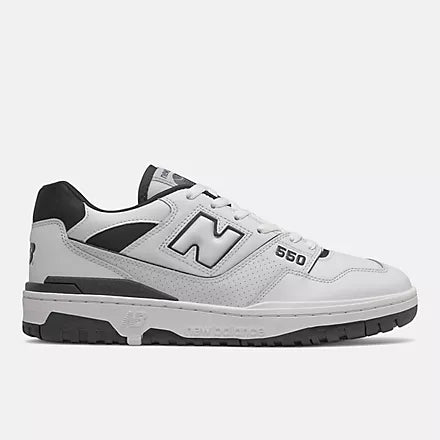 New Balance Women's BB550 - WHITE/BLACK - Sun Diego Boardshop