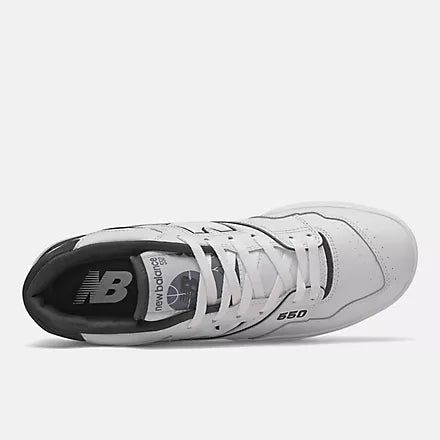 New Balance Women's BB550 - WHITE/BLACK - Sun Diego Boardshop