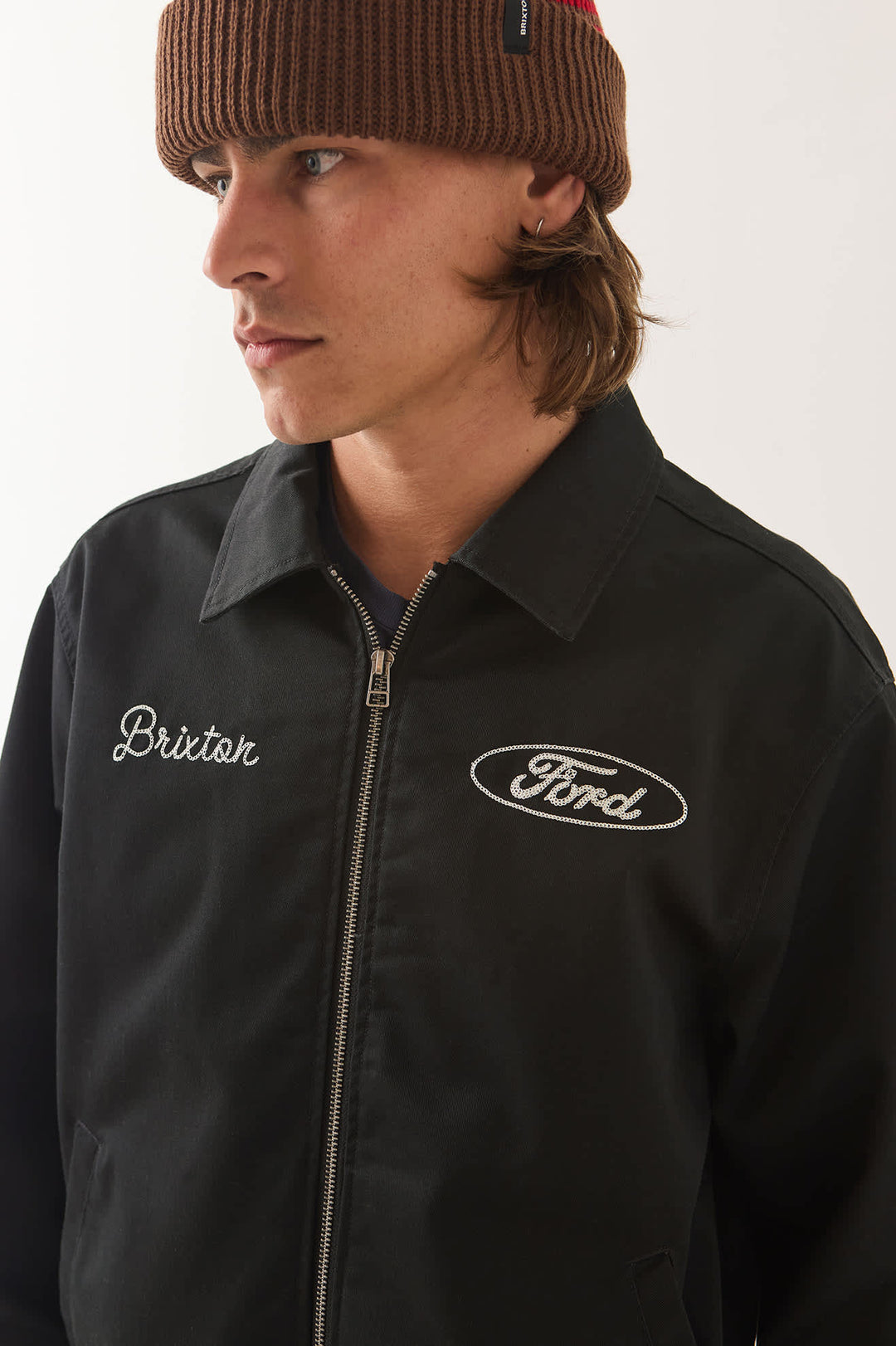 Brixton Men's Ford Built Tough Harrington Jacket - Burnt Rubber - Sun Diego Boardshop