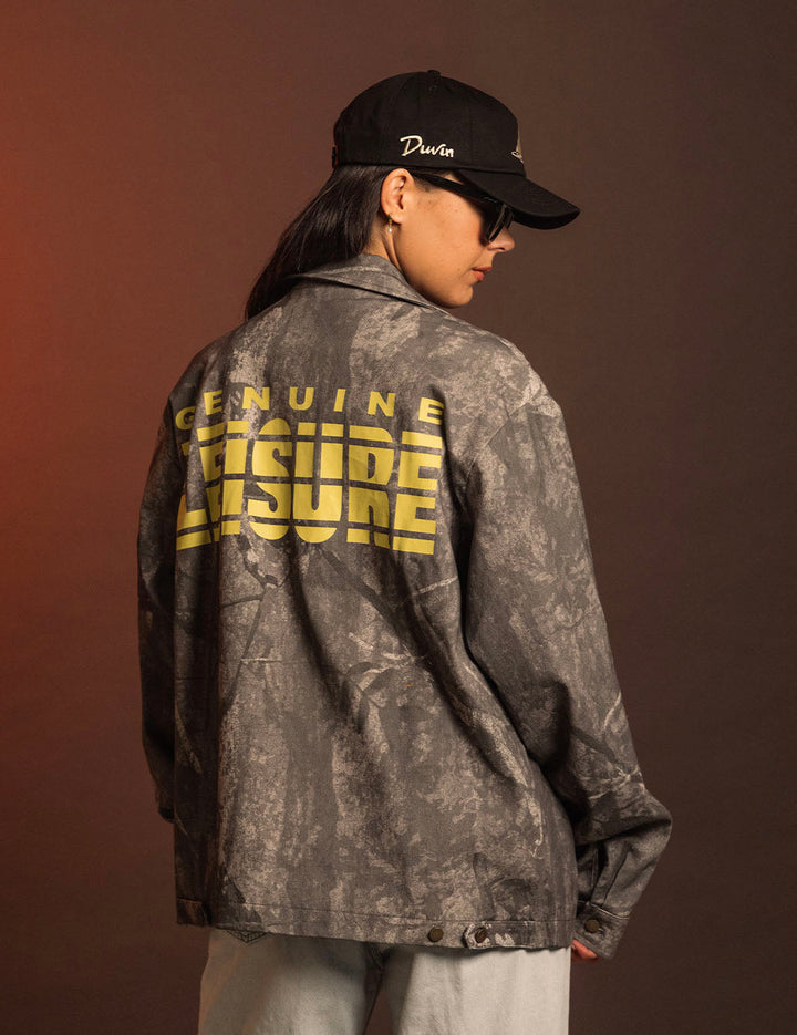 Duvin Genuine Leisure Jacket - BLACK CAMO - Sun Diego Boardshop