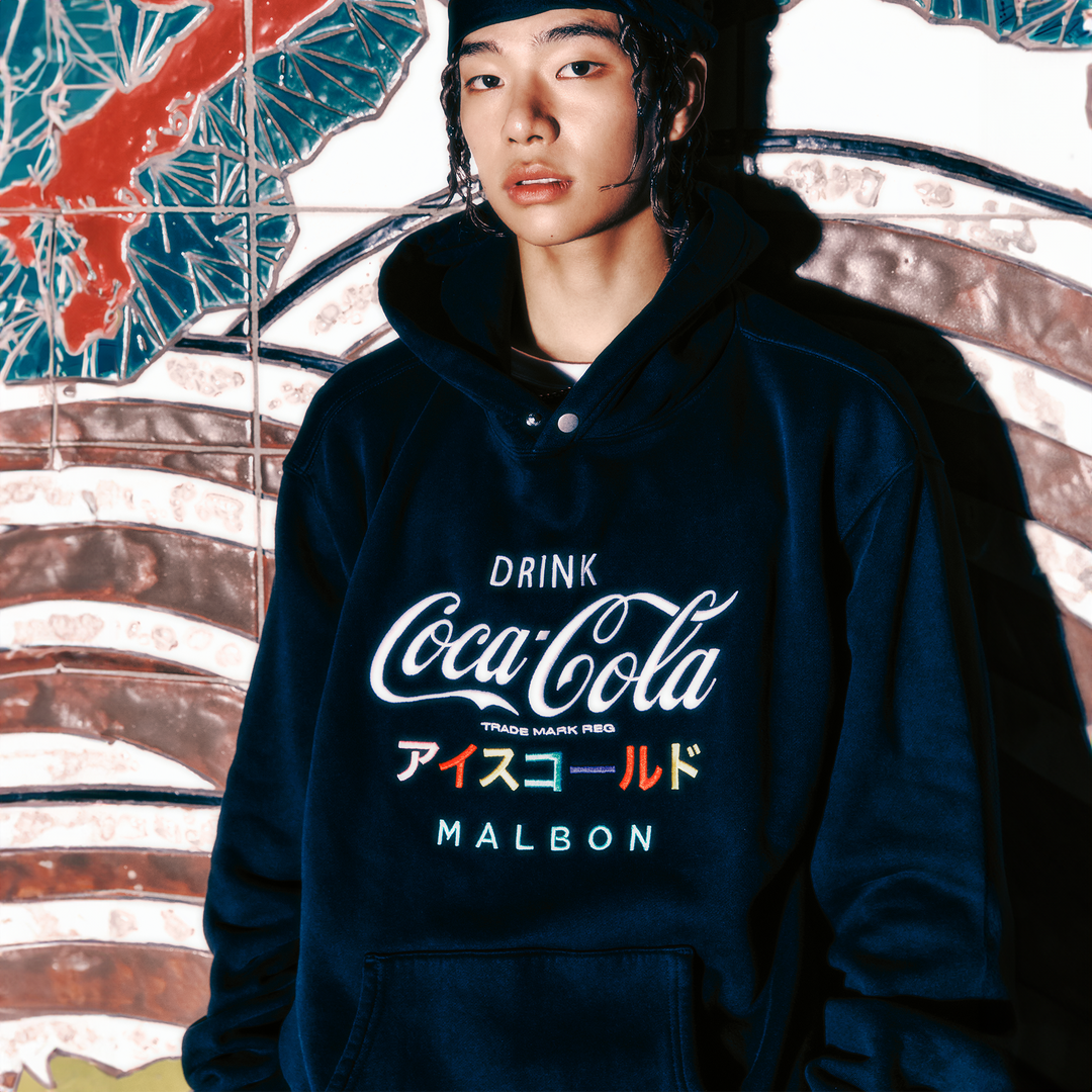 Malbon Golf X COCA COLA ICE COLD HOODIE - BLACK - Sun Diego Boardshop