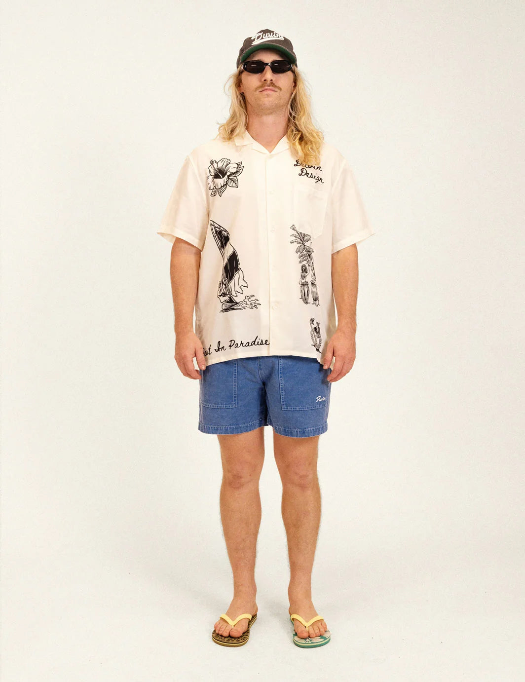 Duvin Men's Rest In Paradise Cabana Shirt - Antique - Sun Diego Boardshop