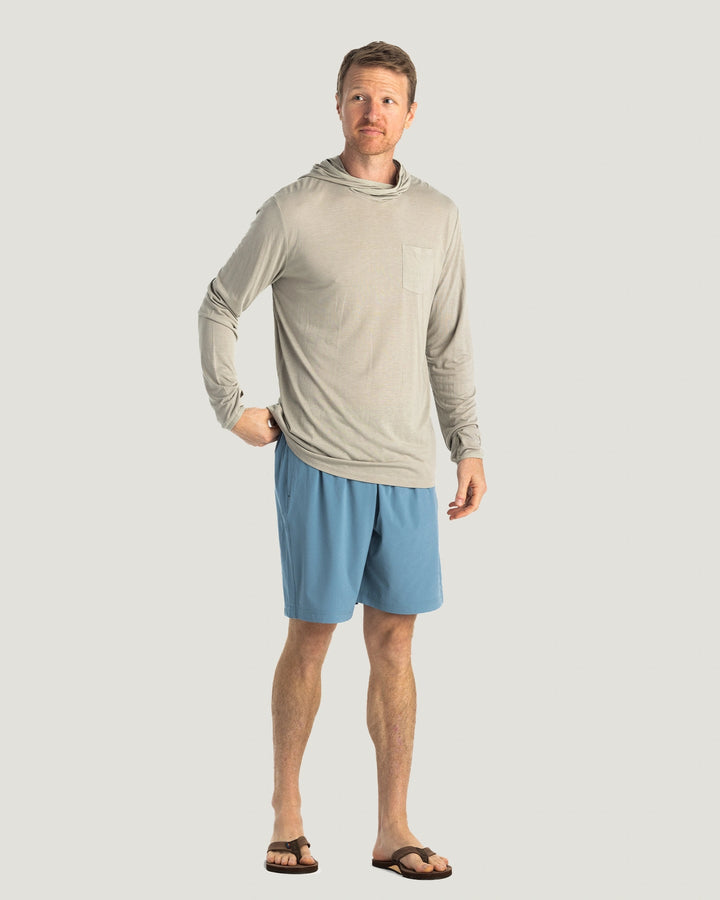 Free Fly Men'S Breeze Short 8" - Blue Fog - Sun Diego Boardshop