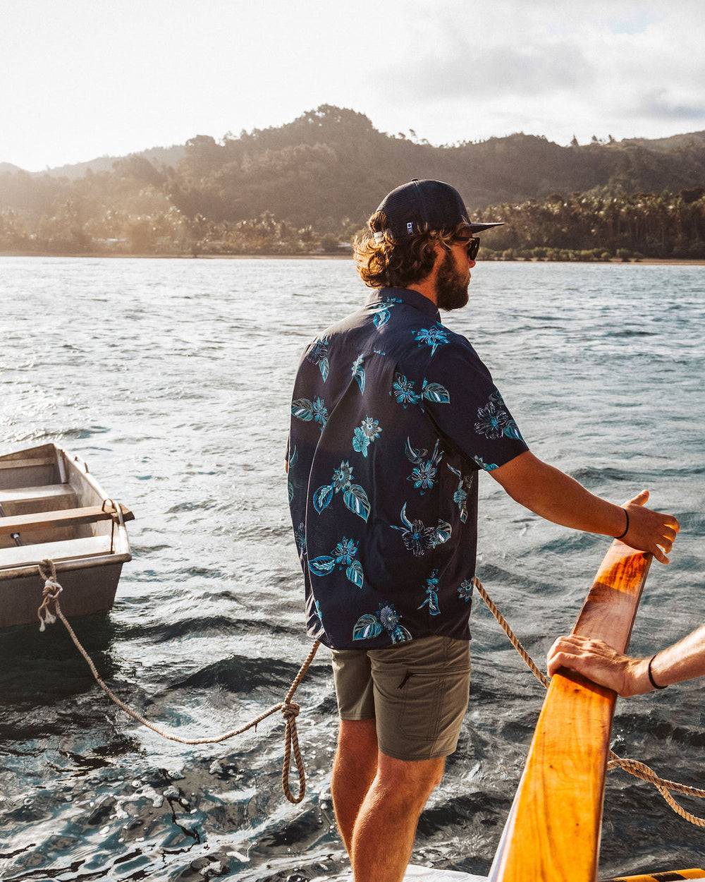 Salty Crew Breezer Perforated Button Up - Phantom - Sun Diego Boardshop
