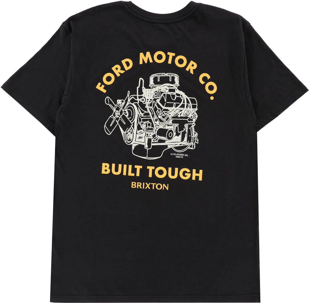 Brixton Brixton X Ford Built Tough T-Shirt - Burnt Rubber - Sun Diego Boardshop