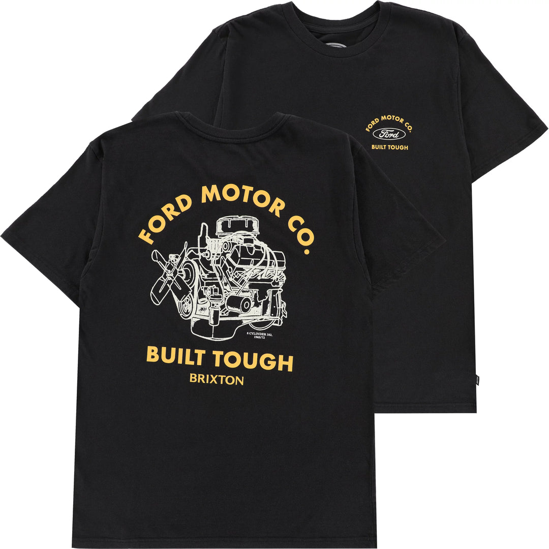 Brixton Brixton X Ford Built Tough T-Shirt - Burnt Rubber - Sun Diego Boardshop