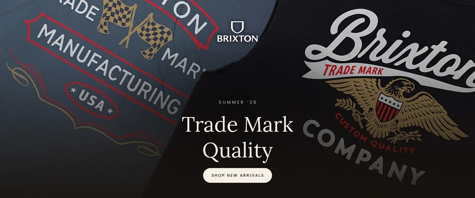 Brixton brand logo and text on a dark background