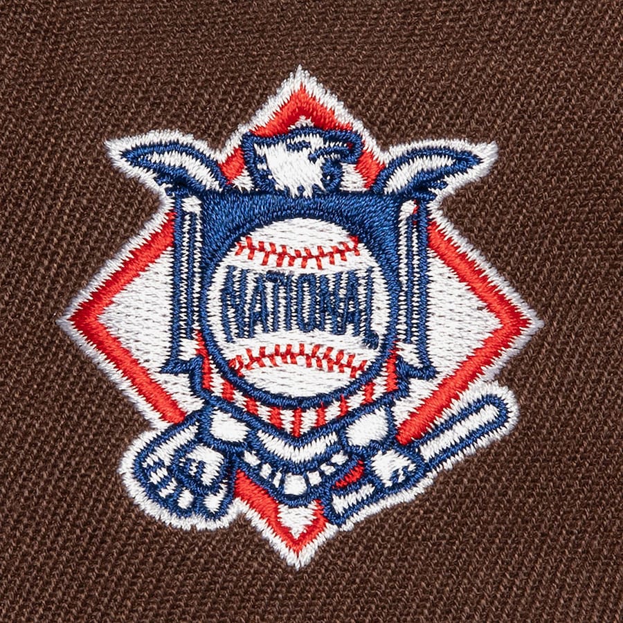 Mitchell & Ness San Diego Padres League Patch Snapback Hat - Brown - Sun Diego Boardshop
