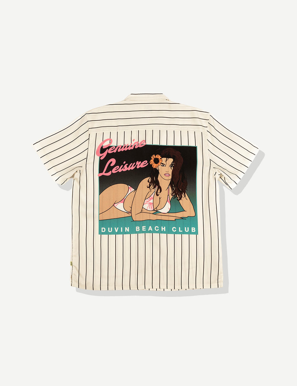 Duvin Poster Button Up - White - Sun Diego Boardshop