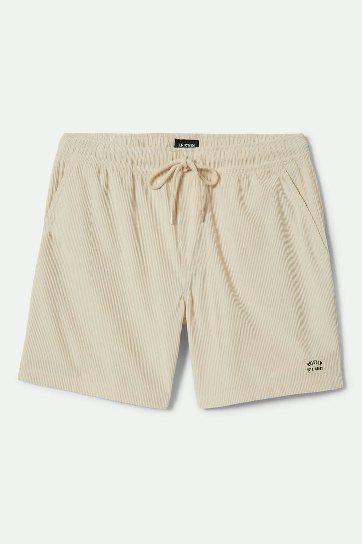 Brixton Men's Everyday Corduroy Short - White Cap - Sun Diego Boardshop