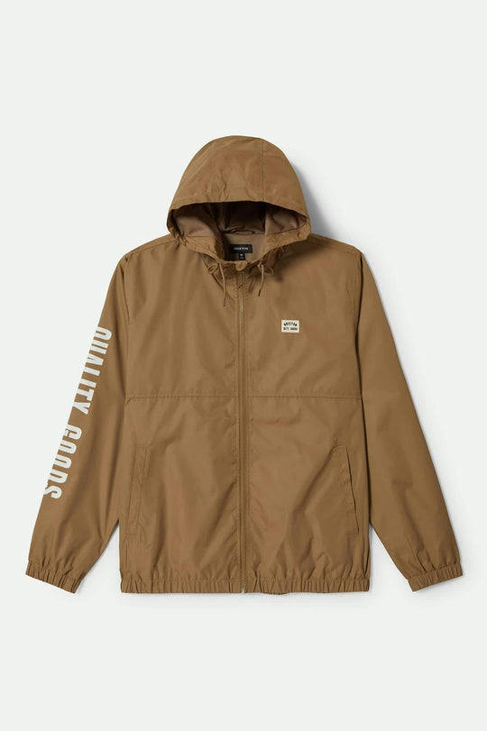 Brixton Claxton Woodburn Lightweight Jacket - KHAKI - Sun Diego Boardshop