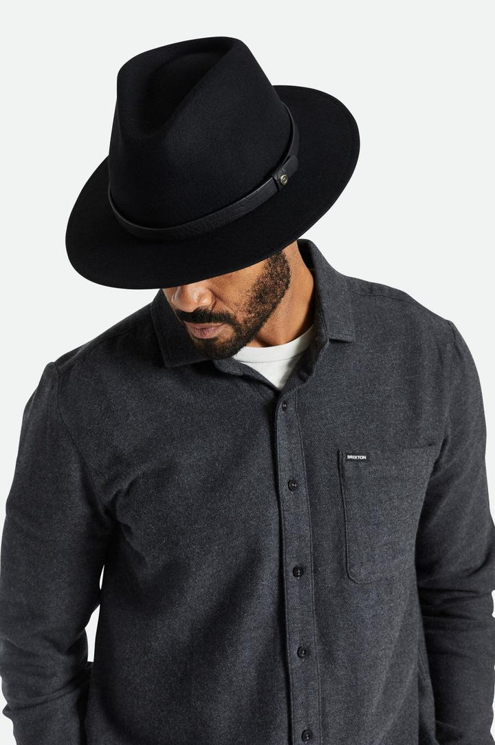 Brixton Adjustable Shield Hat Band - Black Crocodile - Sun Diego Boardshop