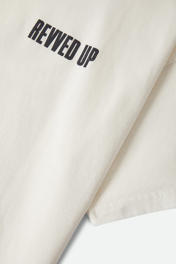 Brixton Women's Revved Up Boxy Crew T-Shirt - Off White - Sun Diego Boardshop