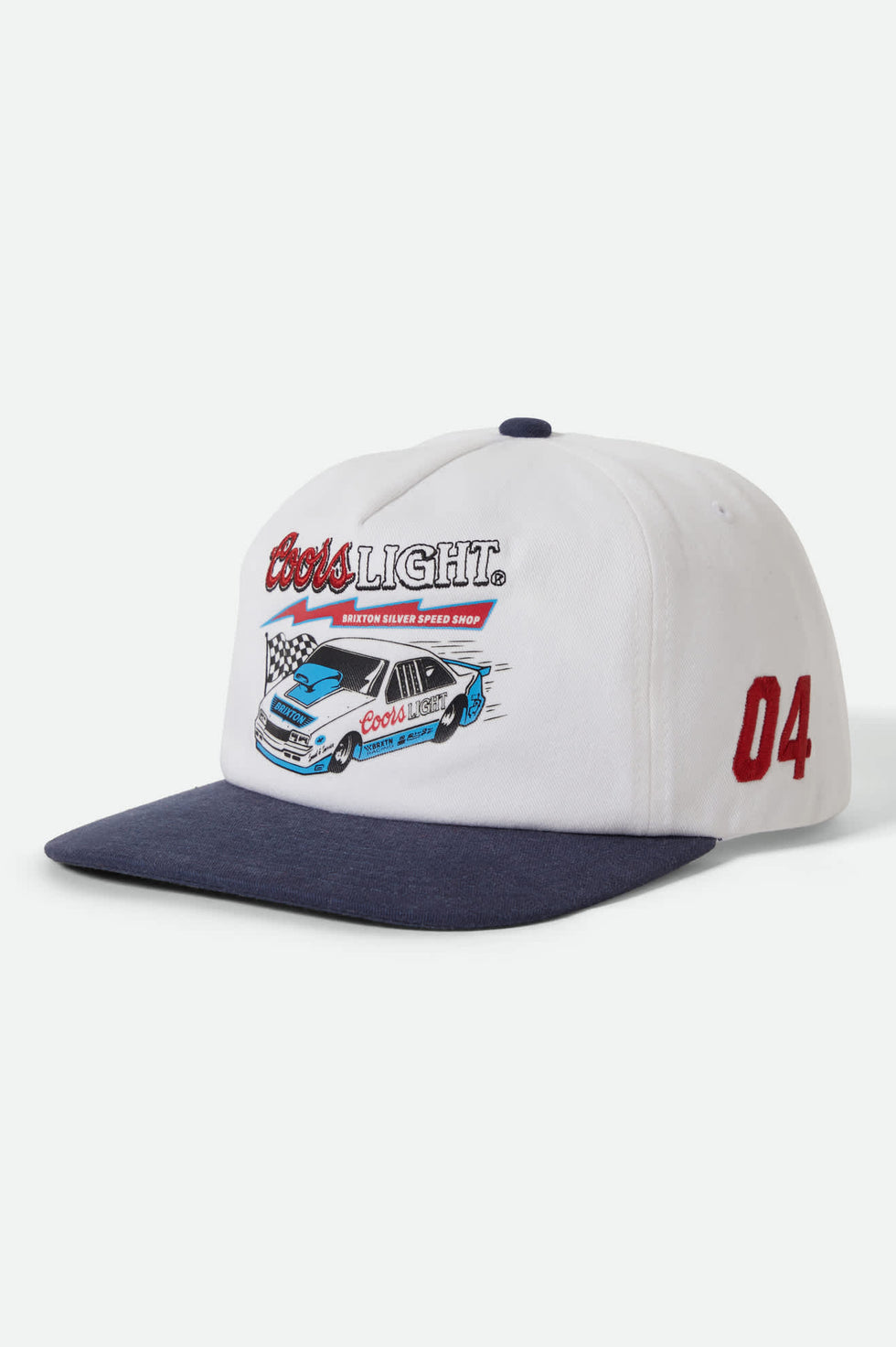 Brixton Coors Light Blower Snapback - White/Coors Navy - Sun Diego Boardshop