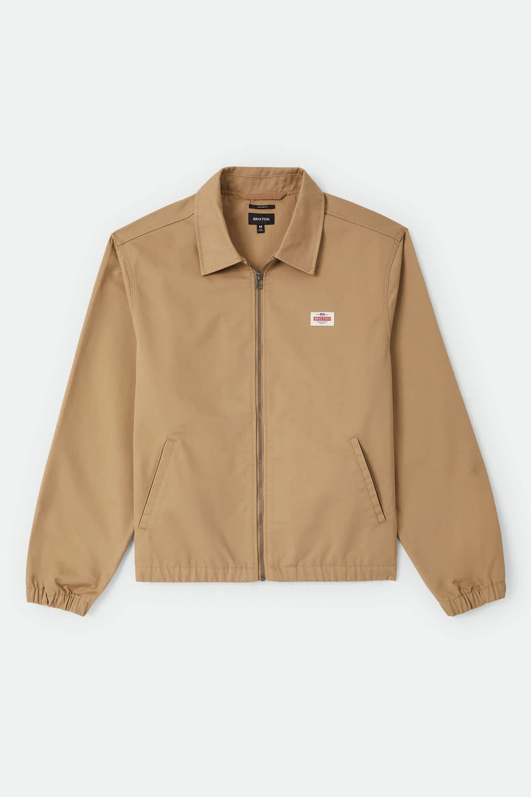 Brixton Men's Trademark Lightweight Garage Zip Jacket - British Khaki - Sun Diego Boardshop