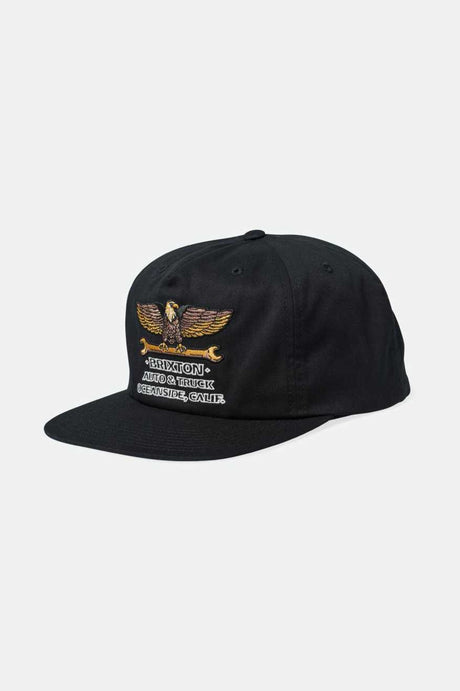 Brixton Repair Snapback - BLACK - Sun Diego Boardshop