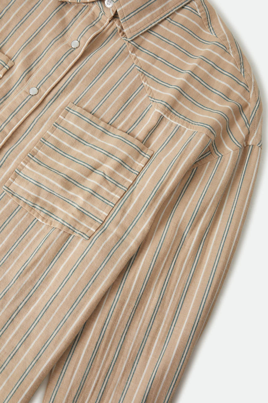 Brixton Women's Wayne Shirt - Sand Stripe - Sun Diego Boardshop