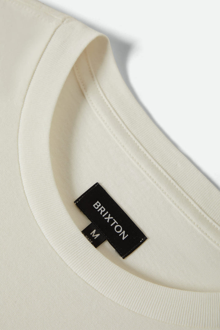 Brixton Forman Standard T-Shirt - Off White Worn Wash