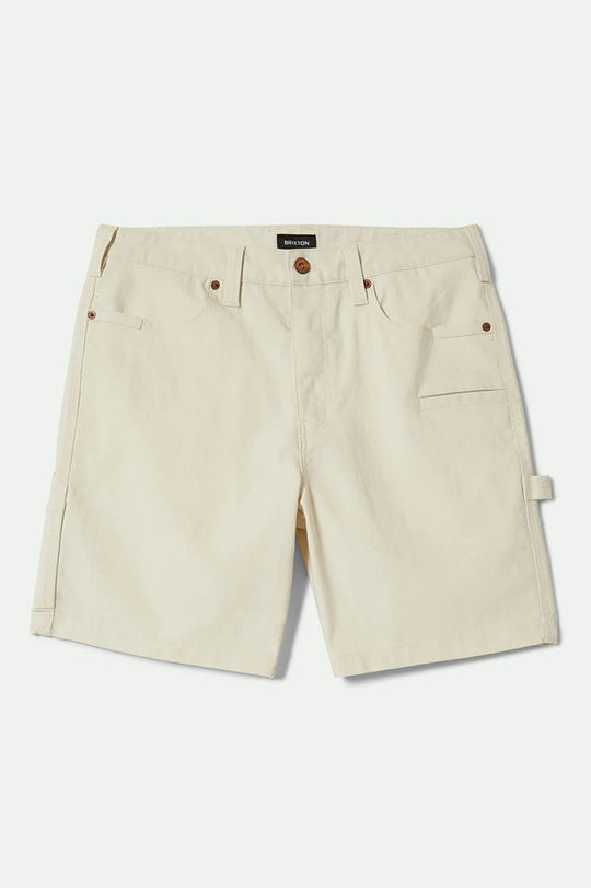 Brixton Builders Carpenter Baggy Short - Egret White - Sun Diego Boardshop