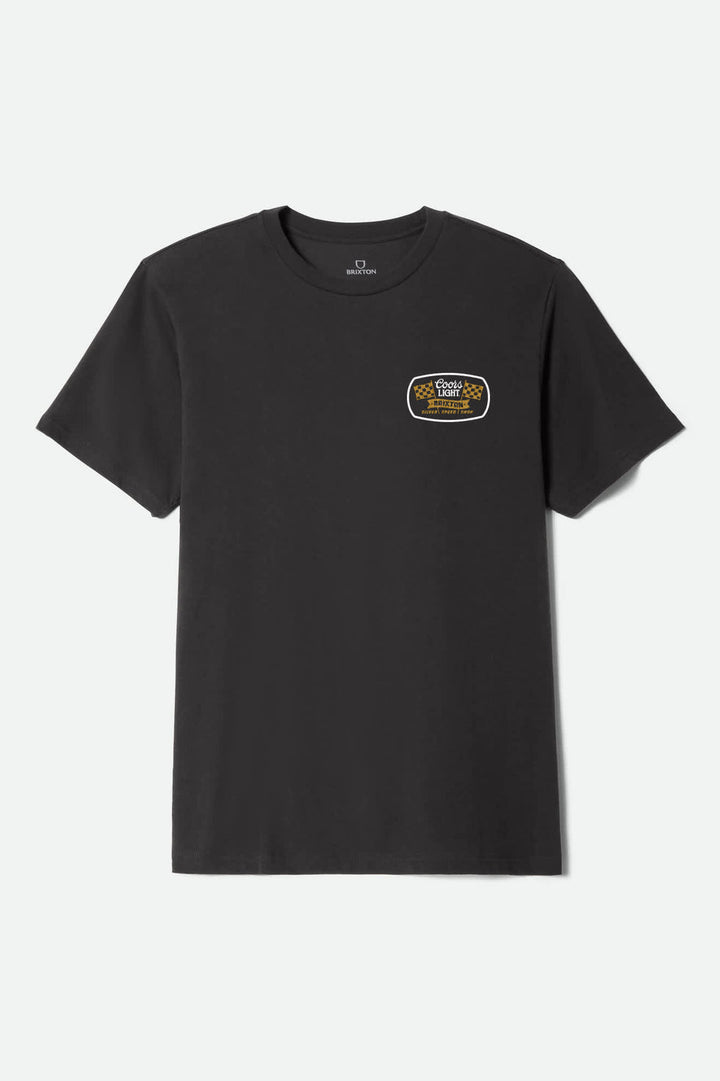 Brixton Coors Light Pit Stop Standard T-Shirt - Black - Sun Diego Boardshop