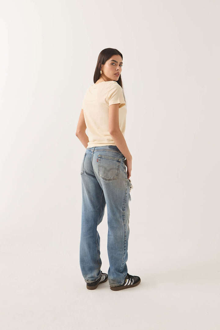 Brixton Women's Mid Century Ranch Slim Crew T-Shirt - Whitecap - Sun Diego Boardshop
