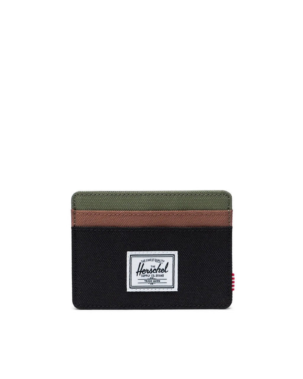 Herschel Supply Co Charlie Cardholder Wallet - BLACK/FOUR LEAF CLOVER/SDDLE - Sun Diego Boardshop