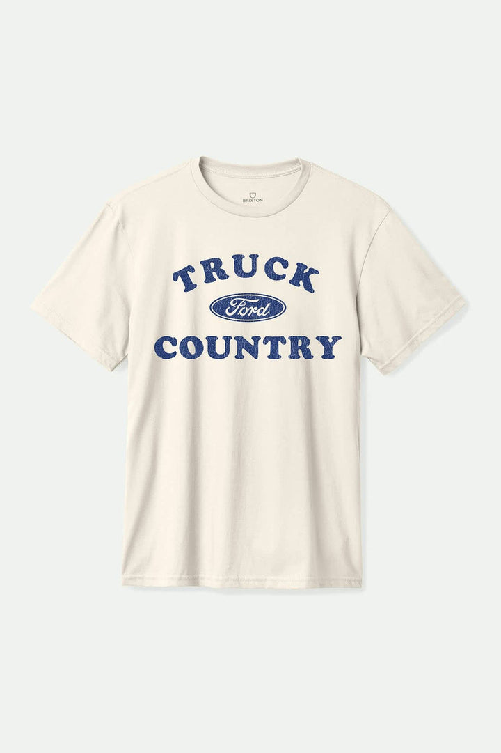 Brixton Ford Truck Country Standard T-Shirt - Wimbledon White