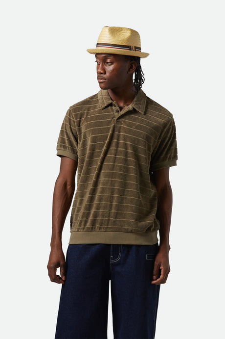 Brixton Weekend Terry Cloth S/S Polo - IVY GREEN - Sun Diego Boardshop