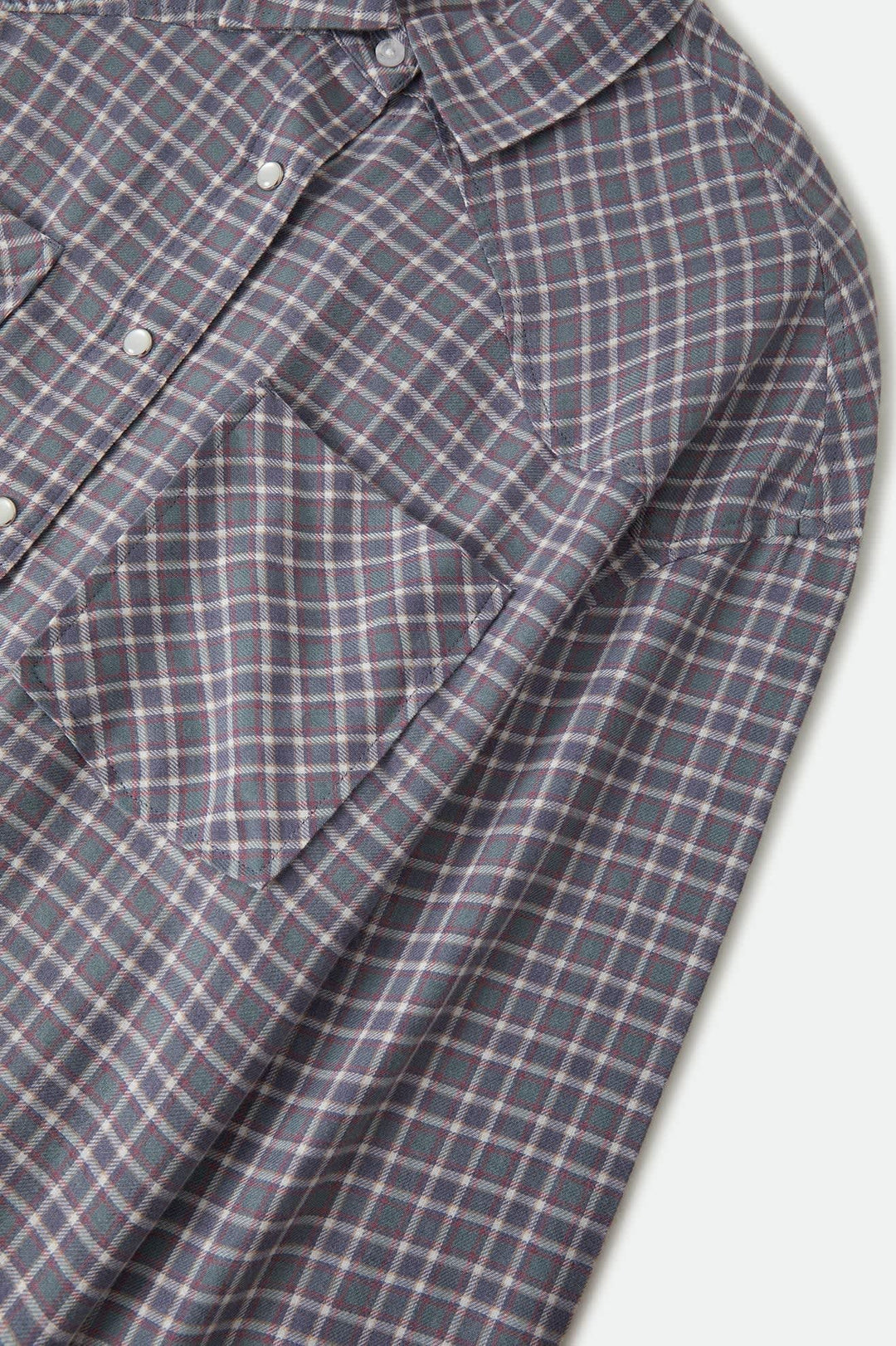 Brixton Women's Wayne Shirt - Soft Navy Plaid - Sun Diego Boardshop