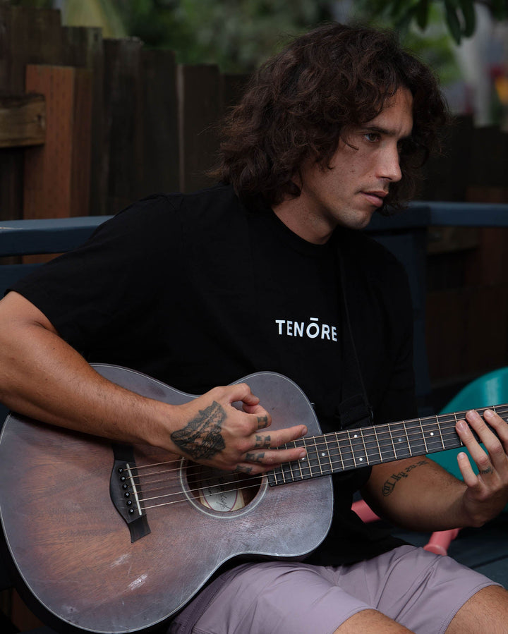 Tenore Classic Logo Tee - BLACK - Sun Diego Boardshop