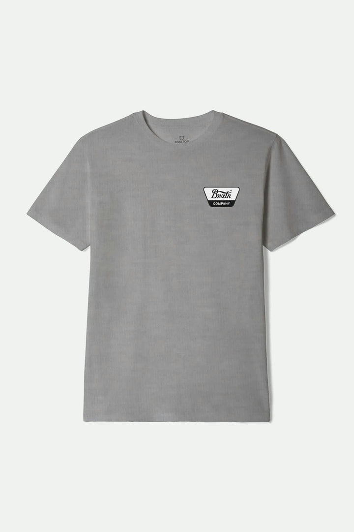 Brixton Linwood Standard T-Shirt - Heather Grey/Black/White
