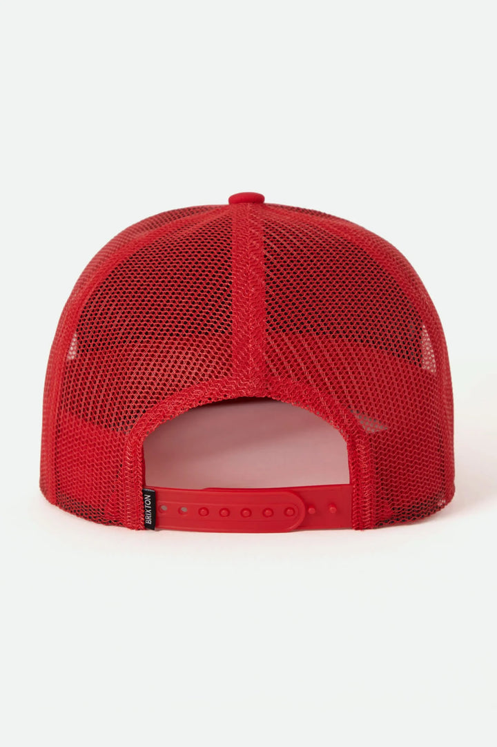 Brixton Men's Ford 4x4 Chrome Trucker Hat - Rangoon Red - Sun Diego Boardshop