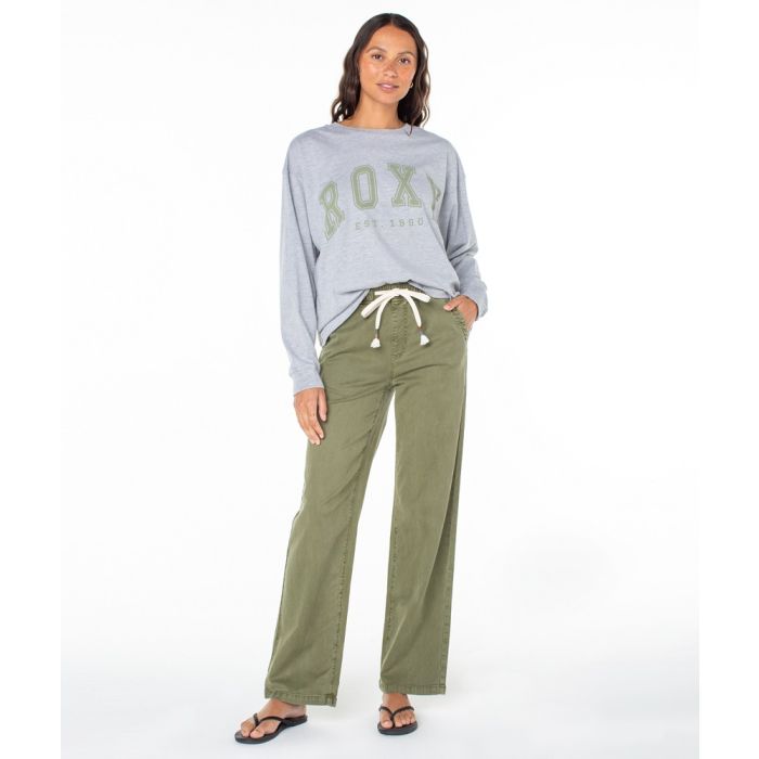 Roxy Collegiate Arch Long Sleeve Tee - HERITAGE HEATHER - Sun Diego Boardshop