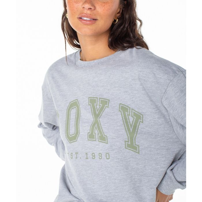 Roxy Collegiate Arch Long Sleeve Tee - HERITAGE HEATHER - Sun Diego Boardshop