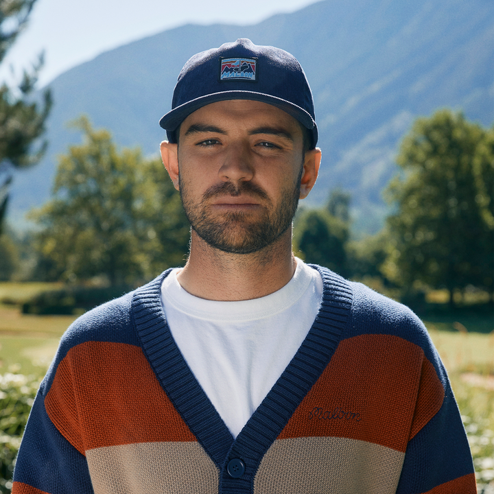 Malbon Golf GLACIER CORDUROY ROPE HAT - NAVY - Sun Diego Boardshop