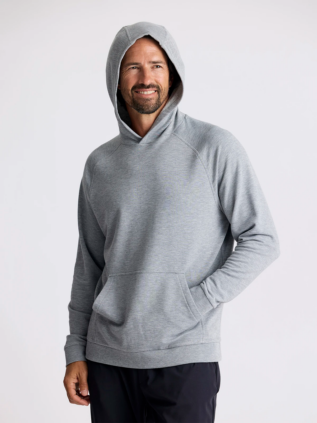 Free Fly Men's Bamboo Lightweight Fleece Hoodie - HEATHER GREY - Sun Diego Boardshop