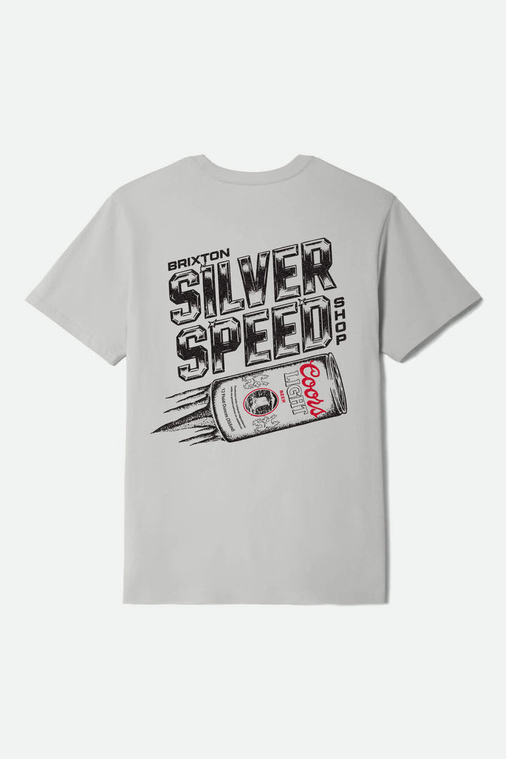 Brixton Coors Light Silver Speed Standard T-Shirt - Silver - Sun Diego Boardshop