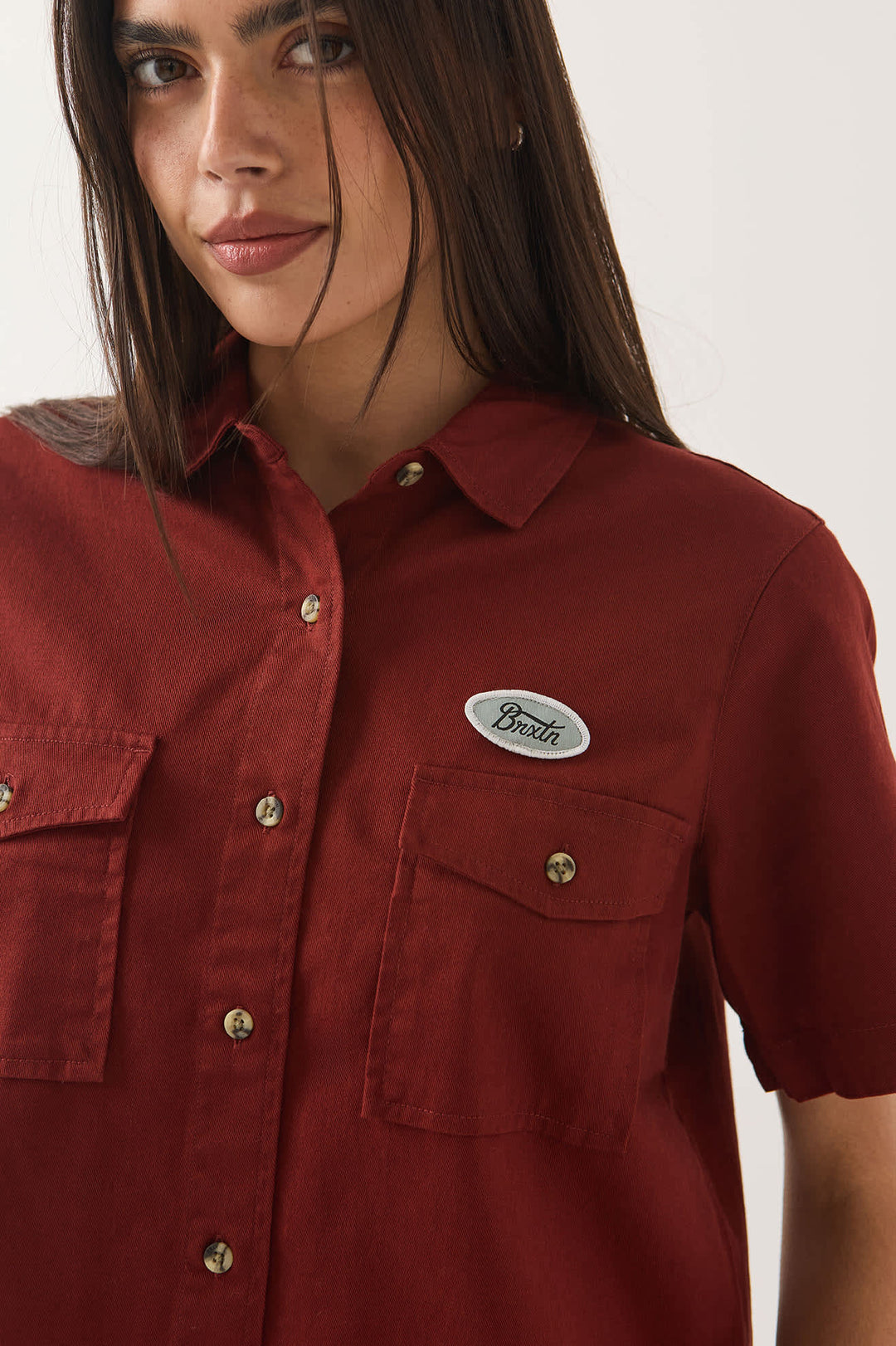 Brixton Women's Mechanics Shirt - Dark Brick - Sun Diego Boardshop