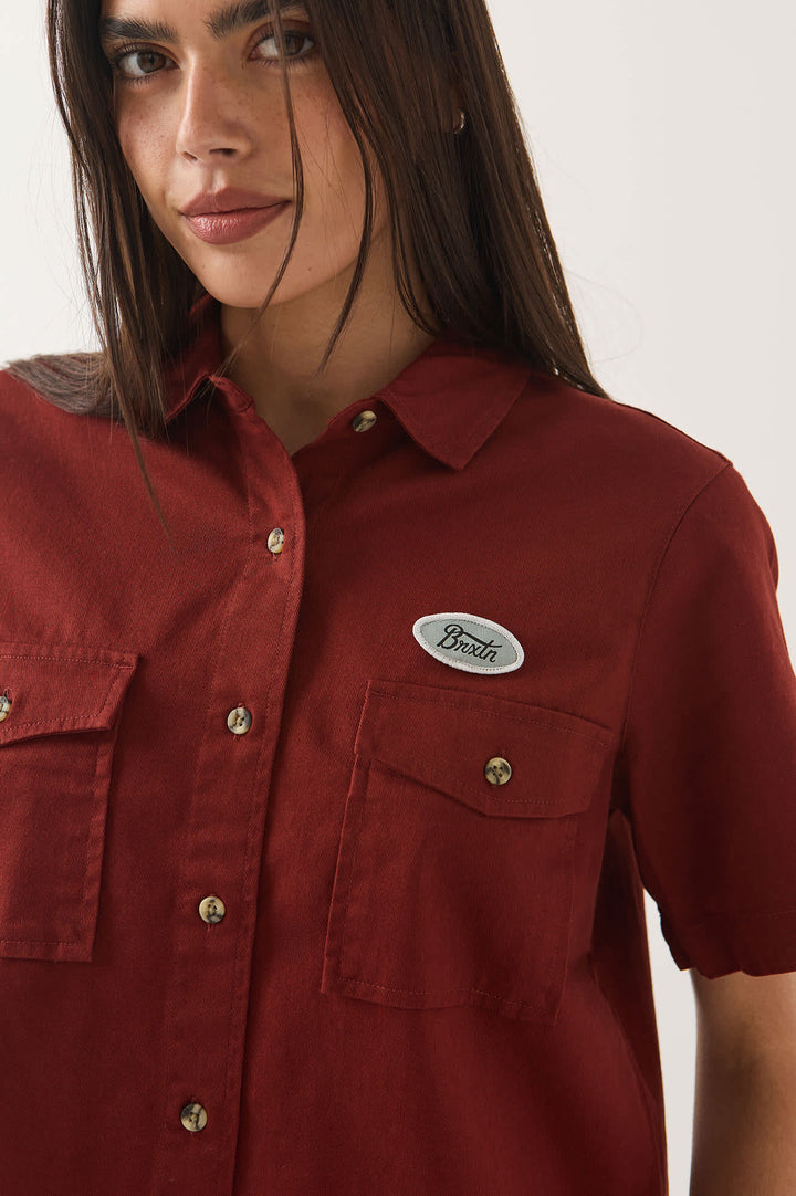 Brixton Women's Mechanics Shirt - Dark Brick - Sun Diego Boardshop