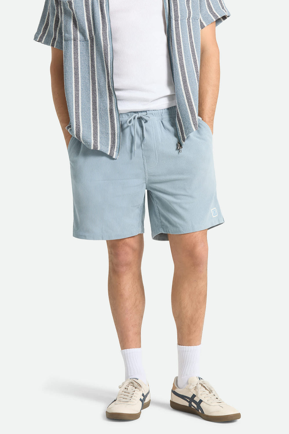 Brixton Men's Everyday Corduroy Short - Dusty Blue - Sun Diego Boardshop