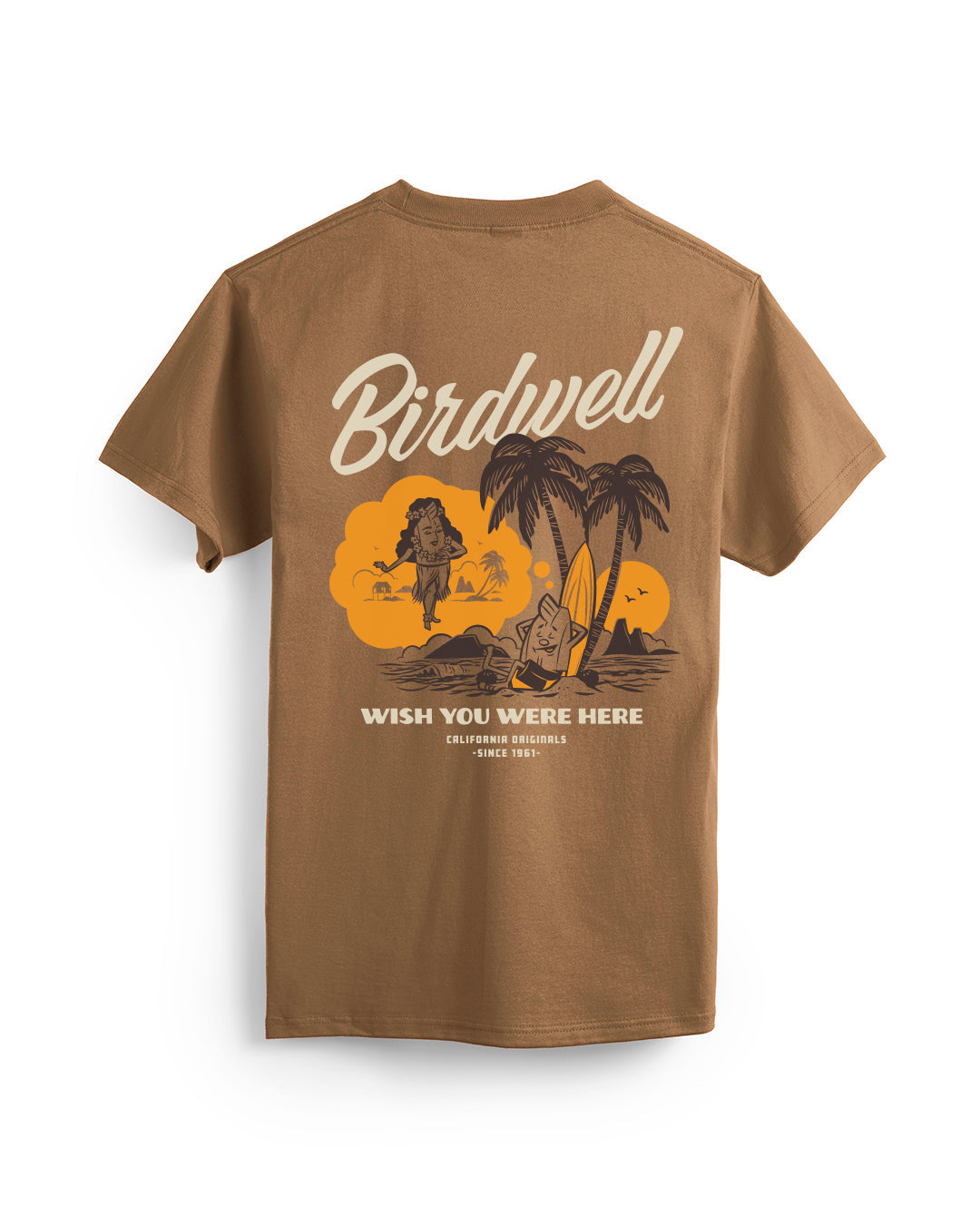 Birdwell Daydreamin' Birdie T-Shirt - Brown - Sun Diego Boardshop