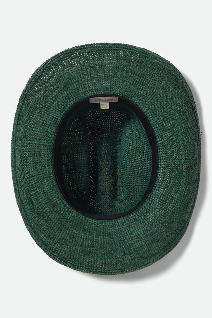 Brixton Women's Odessa Straw Packable Cowboy Hat - Primal Green - Sun Diego Boardshop